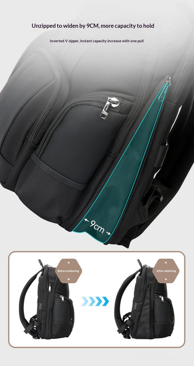 Mochila Ejecutiva Multifuncional para Hombre con Descarga de Peso - Image 16