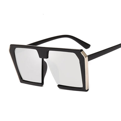 Gafas de Sol Grandes Marco Metálico para Mujer con Protección UV