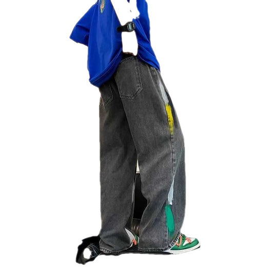 Pantalones Rectos Anchos Hip Hop Personalizados de Moda Urbana - Image 5