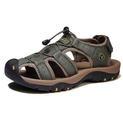 Sandalias Deportivas de Cuero para Hombre Talla Grande - Image 6