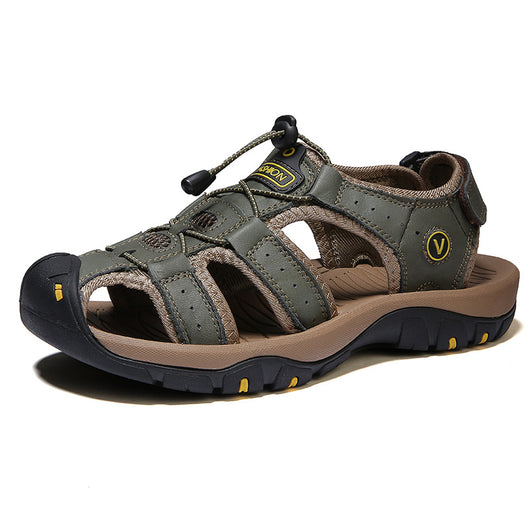 Sandalias Deportivas de Cuero para Hombre Talla Grande - Image 6