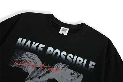 Camiseta Estampada Abstracta de Manga Corta para Hombre - Image 7