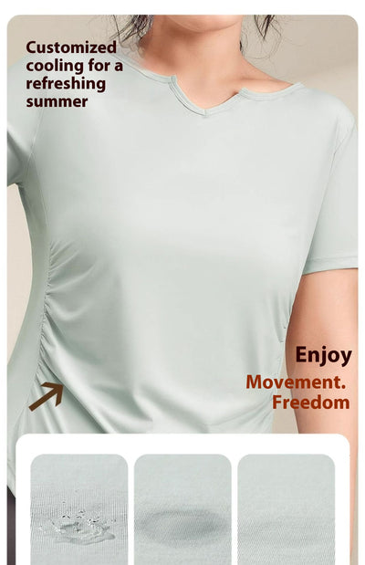 Playera Deportiva Ajustada de Secado Rápido con Control Abdominal - Image 13