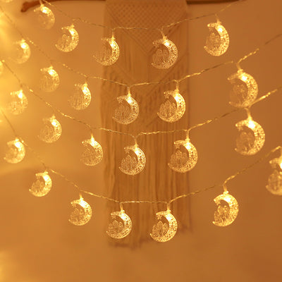 Cadena de Luces LED Castillo Lunar - Decoración Navideña Mágica - Image 7