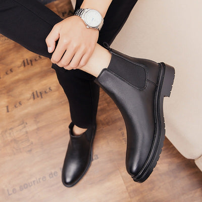 Botas de Cuero para Hombre - Elegantes y Cálidas para Invierno y Eventos - Image 10