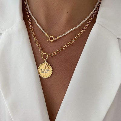 Collar de Perla con Cierre de Resorte Estilo Marinero - Image 8