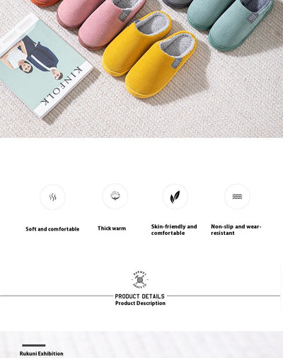 Pantuflas de Algodón Cálidas para Interior en Invierno - Image 17