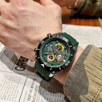 Reloj Deportivo Resistente al Agua con Banda de Silicona Colorida