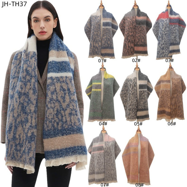 Bufanda Leopardo Unisex de Moda Europea y Americana