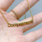 English Nonsense Necklace Letter Smile Dont make me angry