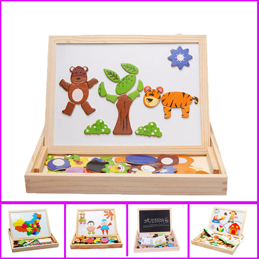 Pizarra Magnética Doble Cara con Puzzle 3D - Tablero de Dibujo Infantil Farm Mania - Image 11