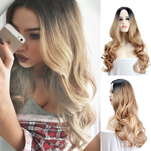 Peluca Larga Degradada Estilo Europeo y Americano para Mujer - Image 8