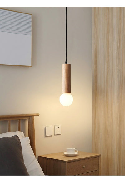 Lámpara Colgante de Madera para Restaurante - Diseño Moderno Minimalista - Image 15