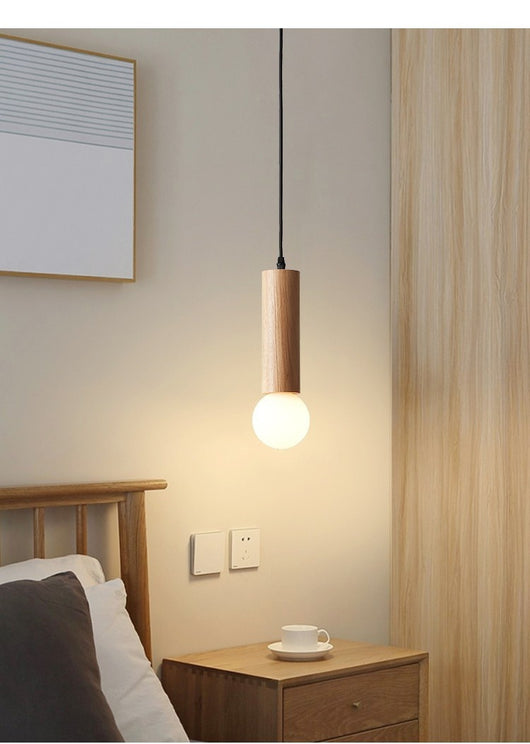 Lámpara Colgante de Madera para Restaurante - Diseño Moderno Minimalista - Image 15