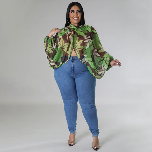 Blusa de Gasa Talla Grande con Cuello Redondo y Tirantes Ajustables - Image 33