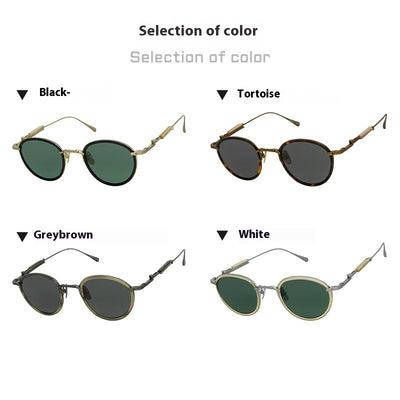 Gafas Redondas Vintage de Diseño Artístico para Jóvenes - Image 3