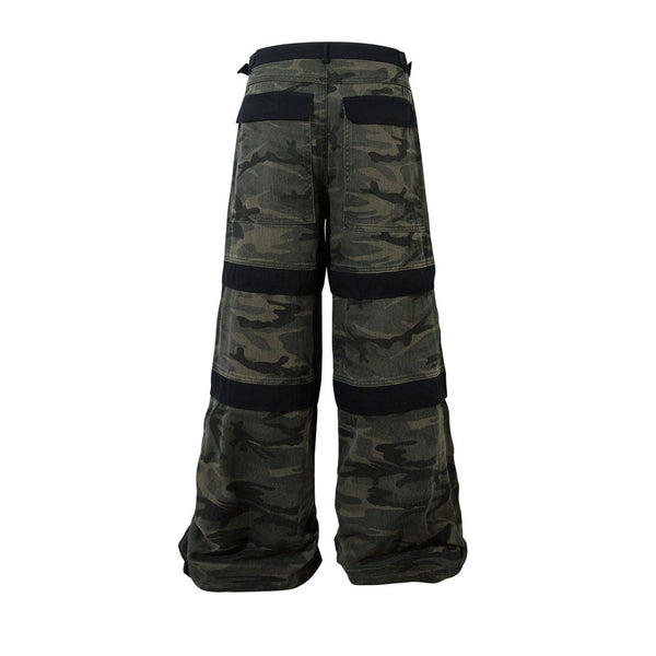 Pantalones de Trabajo Camuflaje Industrial con Costuras Reforzadas