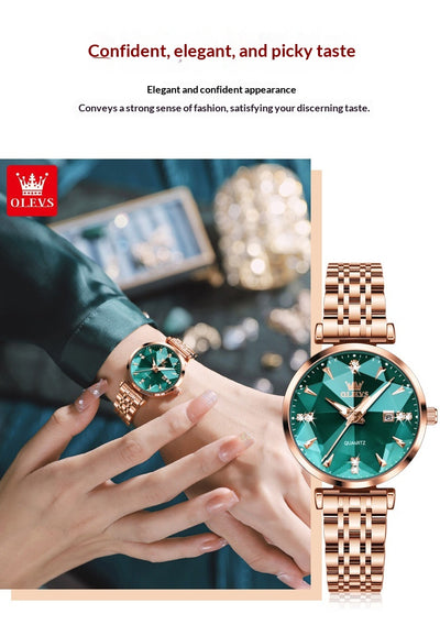 Reloj de Cuarzo para Mujer Diseño Geométrico Rombo - Image 19