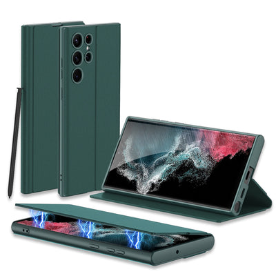 Funda de Cuero para Celular con Cierre Magnético y Ranuras Integradas - Image 5