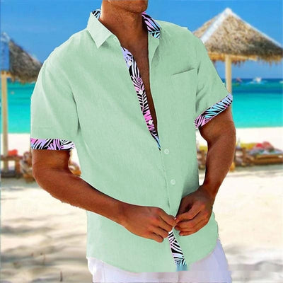 Camisa Playera Hombre Rayas 3D Manga Suelta Casual - Image 6