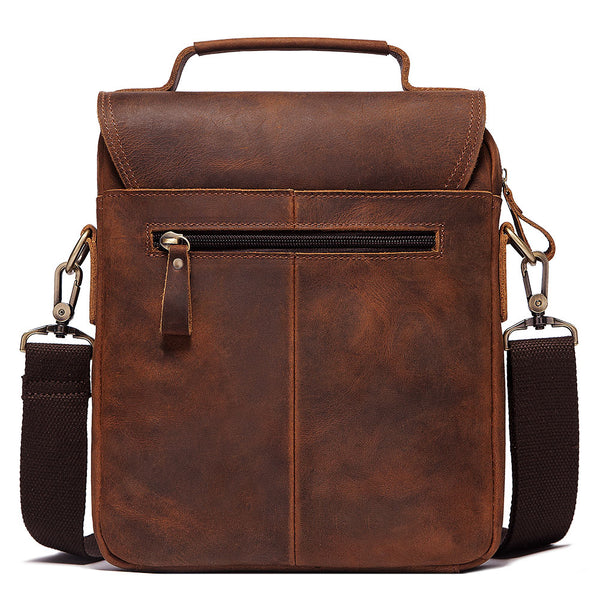 Bolso de Cuero Vintage para Hombre con Gran Capacidad