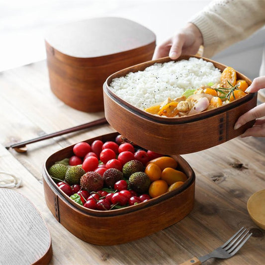 Lonchera Bento Japonesa Compartimentada de Múltiples Capas