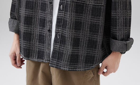 Camisa a Cuadros Otoñal para Hombre - Estilo Personalidad Fashion - Image 14