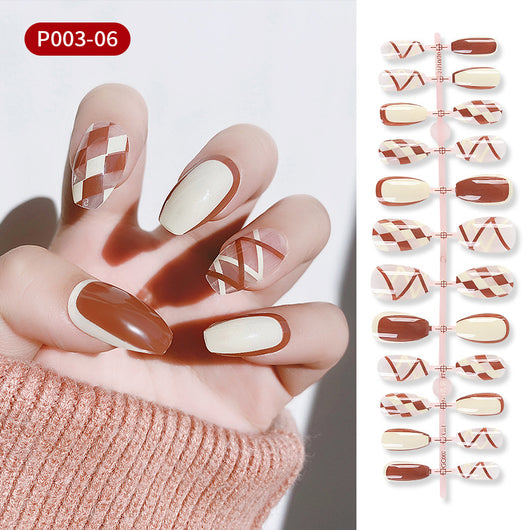 Gel de Uñas Efecto Cuadrícula y Líneas Geométricas - Image 7