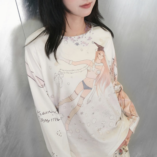 Blusa Edelweiss Manga Larga Suelta para Niña