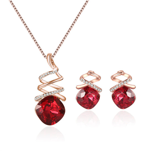 Elegante Conjunto de Joyería para Novia: Collar y Pendientes - Image 9