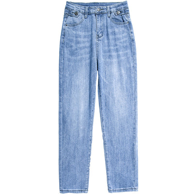 Pantalones Capri Ajustados de Cintura Alta con Elastano Coreano - Image 9