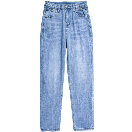 Pantalones Capri Ajustados de Cintura Alta con Elastano Coreano - Image 9
