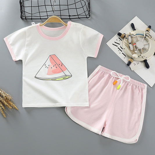 Conjunto Infantil de Dos Piezas en Algodón con Manga Corta - Image 2