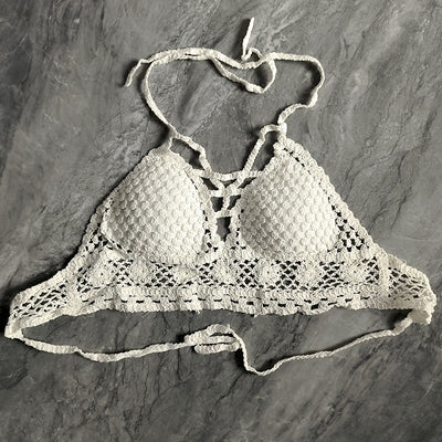 Chaleco Femenino de Algodón con Encaje Calado Bordado - Image 9
