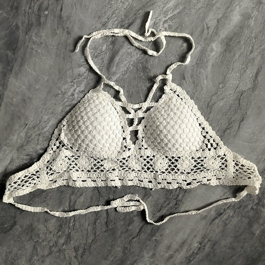 Chaleco Femenino de Algodón con Encaje Calado Bordado - Image 9