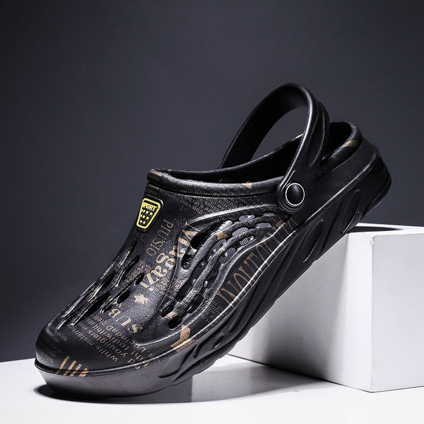 Sandalias de Verano con Estampado de Letras para Hombre - Image 9