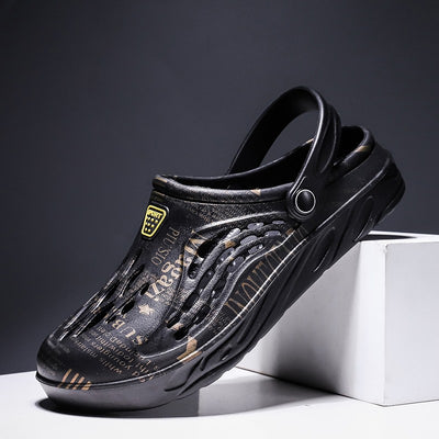 Sandalias de Verano con Estampado de Letras para Hombre - Image 9
