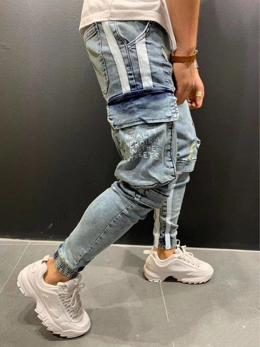 Pantalones Casuales Hombre con Corte Rodilla y Cierre Frontal - Image 8