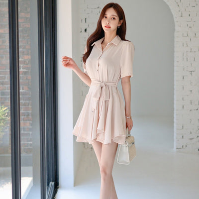 Falda Blusa con Cintura Anudada - Estilo Elegante y Minimalista - Image 6