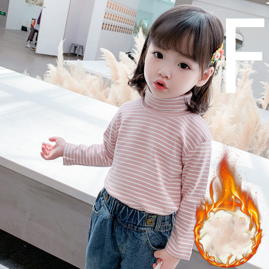 Blusa Térmica Infantil de Cuello Alto con Forro de Felpa - Image 8