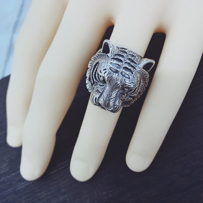 Anillo Tigre Zodiacal para Hombre - Personalidad Dominante