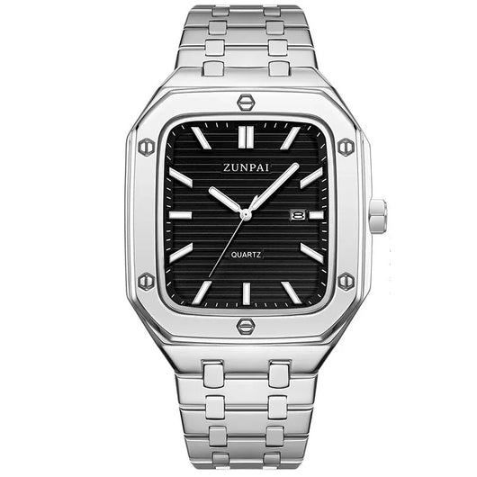 Reloj de Acero Inoxidable Cuadrado para Hombre - Diseño Moderno - Image 12