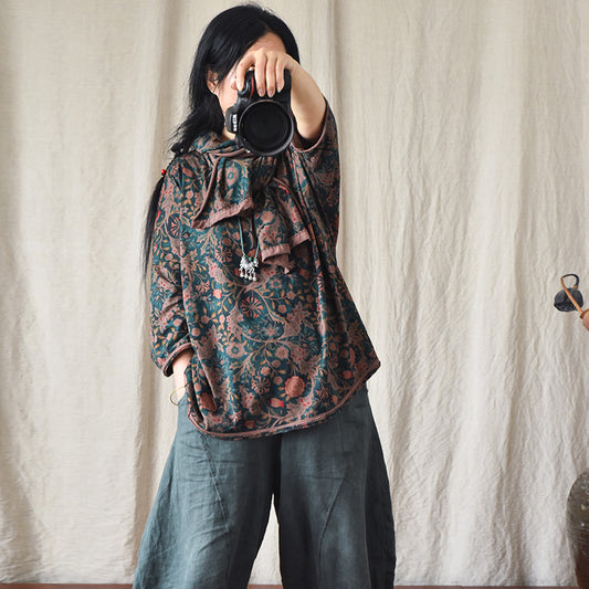 Camiseta Retro Suelta y Cómoda Cuello Redondo Manga Corta
