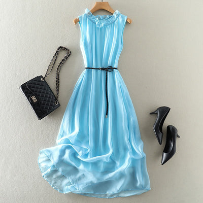 Vestido Chaleco Elegante sin Mangas Efecto Silueta Esbelta - Image 17