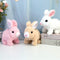 Conejo Peluche Interactivo con Movimiento y Orejas Vibrantes