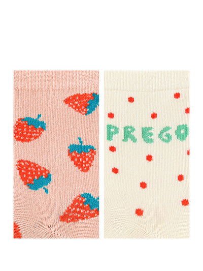 Calcetines de Algodón Estampado Fresa - Estilo Trendy - Image 6