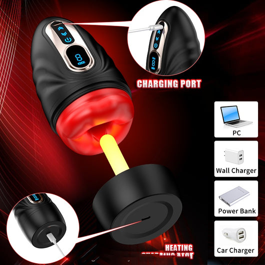Masajeador Automático Retráctil con Vibración Multifrequencia y Calor - Image 12
