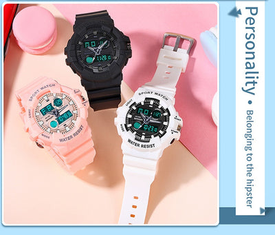 Reloj Deportivo Digital Dual Display Pantalla Grande Luminoso Resistente al Agua Unisex - Image 48