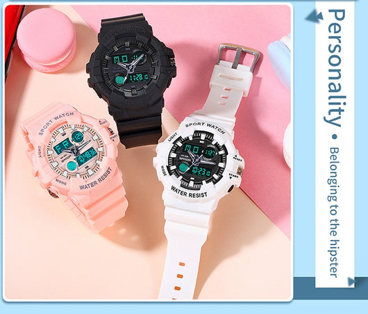 Reloj Deportivo Digital Dual Display Pantalla Grande Luminoso Resistente al Agua Unisex - Image 48