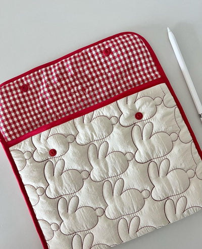 Bolsa Portátil para Tablet con Patrón de Conejo Bordado - Image 31